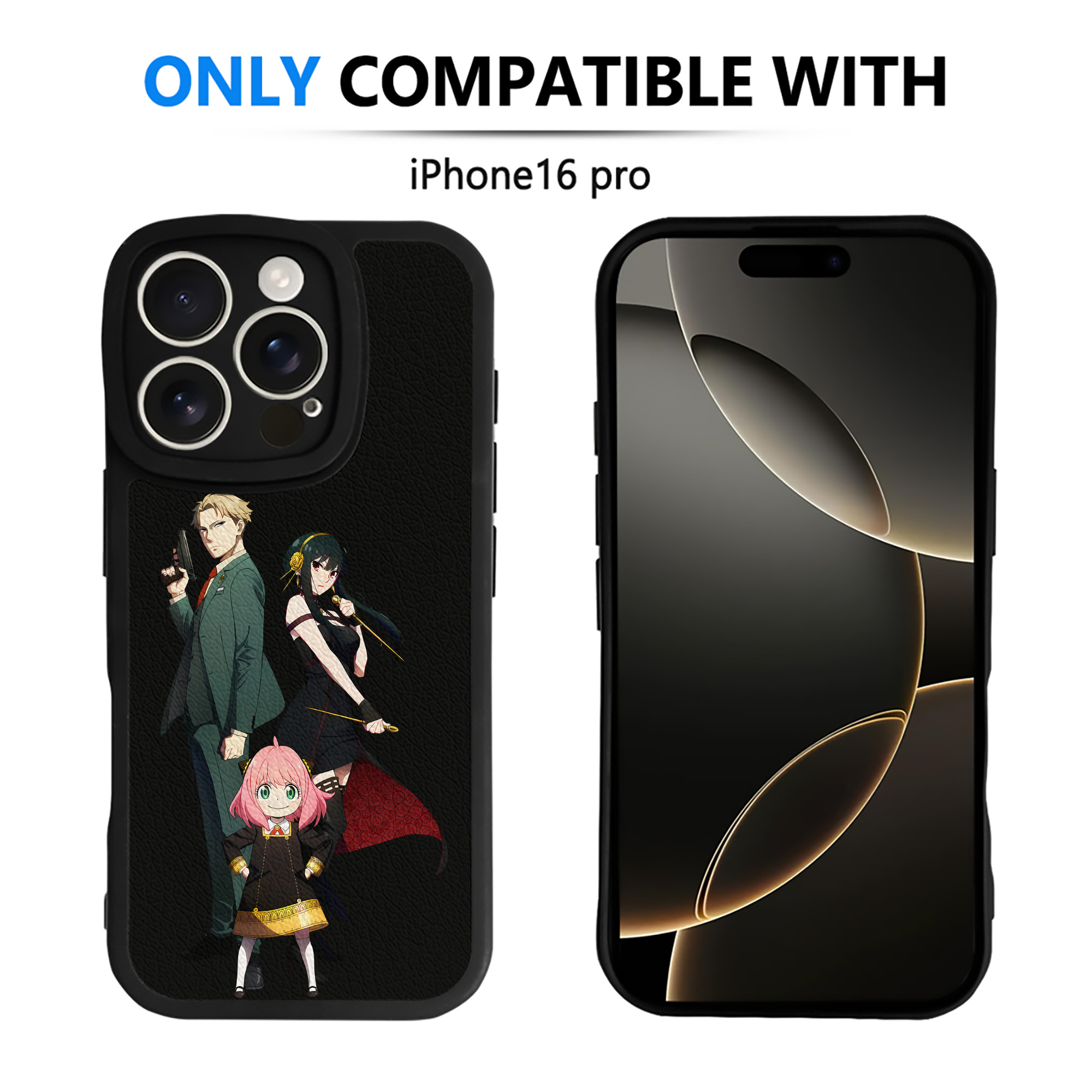 （画像用） SPY×FAMILY间谍家家酒 【iPhone 16シリーズ対応】シリコンスマホケース（レザー調） 材質：シリコン